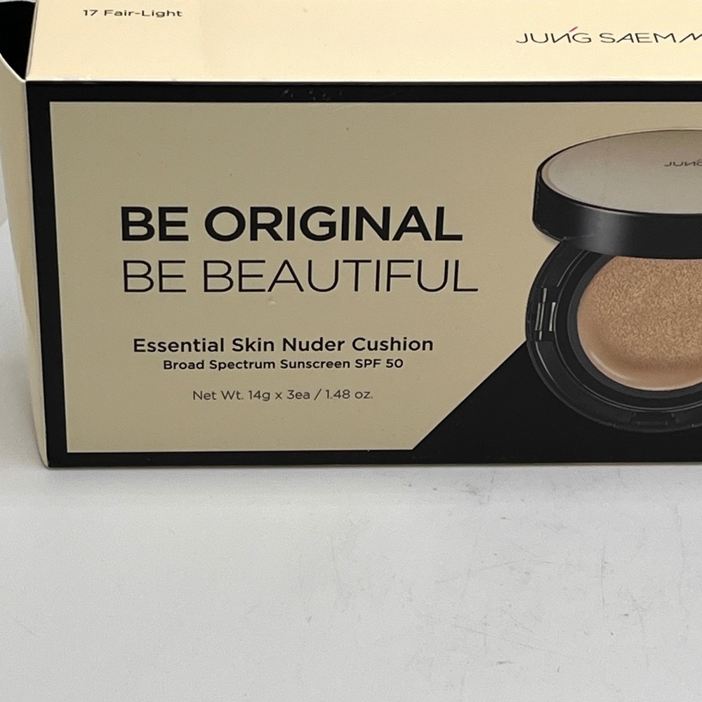 Jung Saem Mool Essential Skin Nuder Cushion Bundle‎ 17 Fair-Light SPF 50 3pc Set